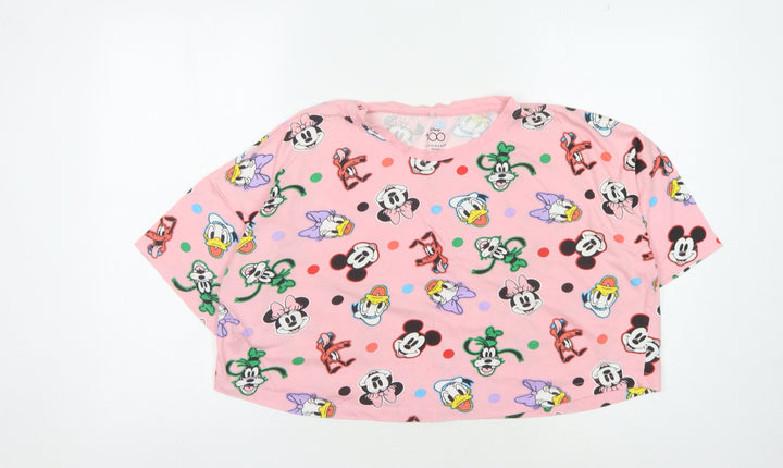 Disney at Primark Pink Cartoon Women’s Cropped T-Shirt M