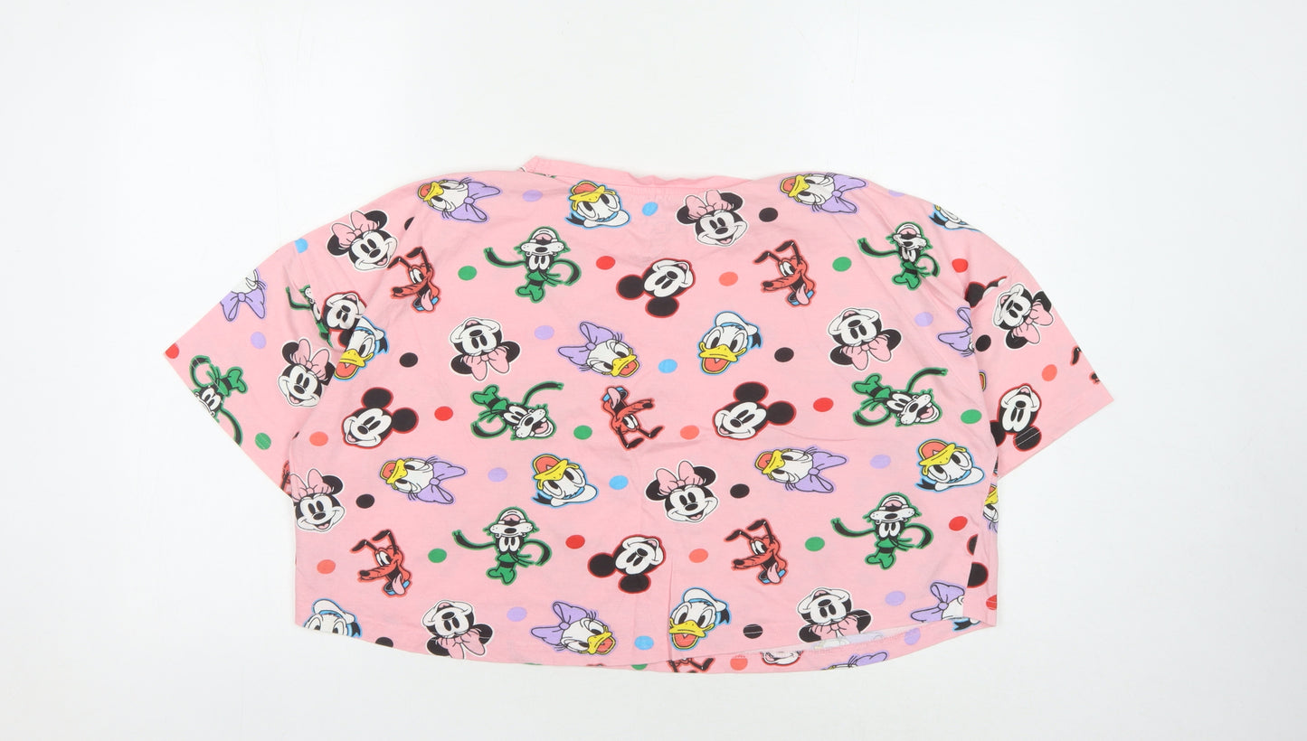 Disney at Primark Pink Cartoon Women’s Cropped T-Shirt M
