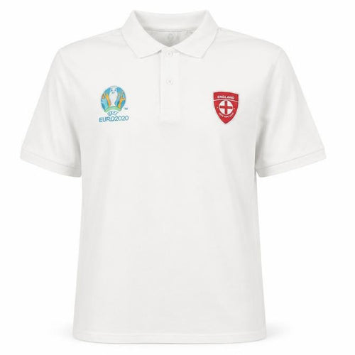 UEFA Euro 2020 Men's White XL Polo Shirt with Logo