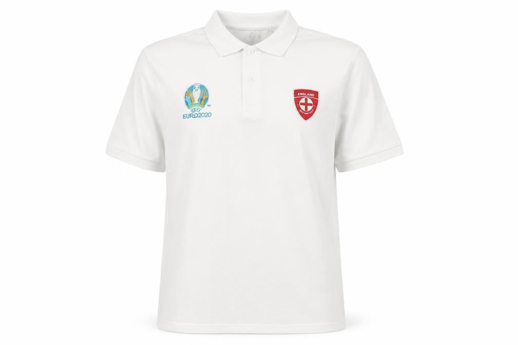 UEFA Euro 2020 Men's White XL Polo Shirt with Logo