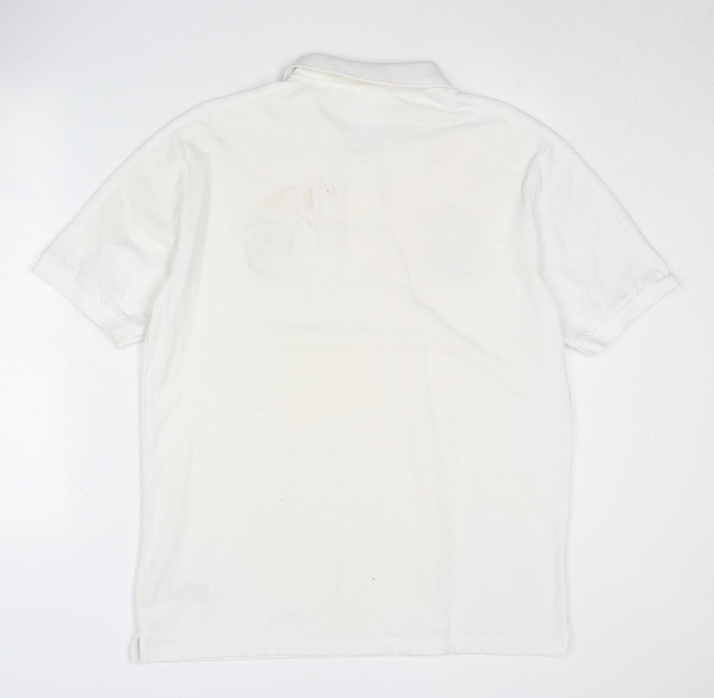 UEFA Euro 2020 Men's White XL Polo Shirt with Logo