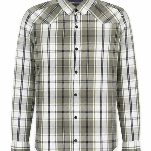 Jules Men's Green Plaid Slim Fit Shirt, Size S