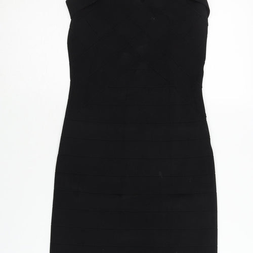 Karen Millen Black Bodycon Dress Women Size 8