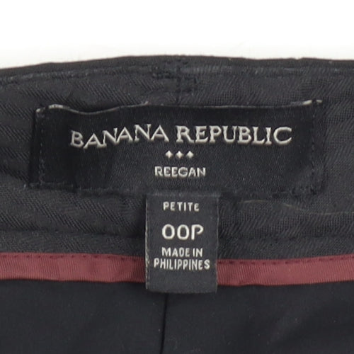 Banana Republic Women's Black Petite Slim Trousers