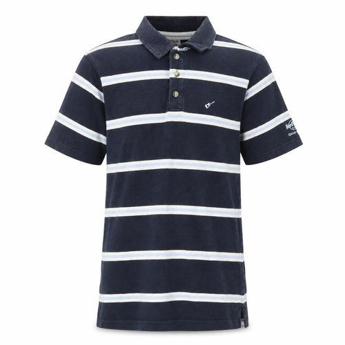 Hard Rock Cafe Men's Black Striped Polo Shirt S
