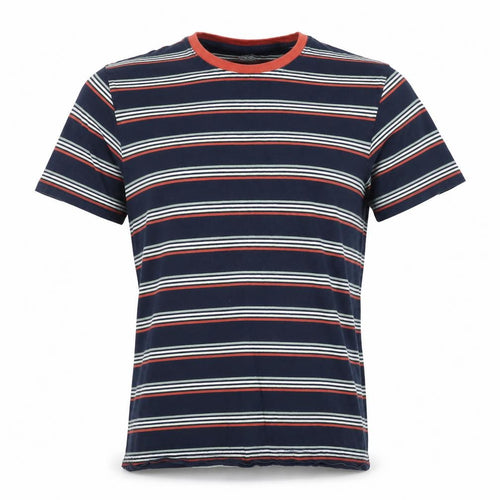 Jack & Jones Men's Blue Striped Crew Neck XL T-Shirt