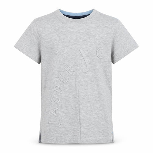 Jasper Conran Boys Grey T-Shirt Size 9-10 Short Sleeve Casual