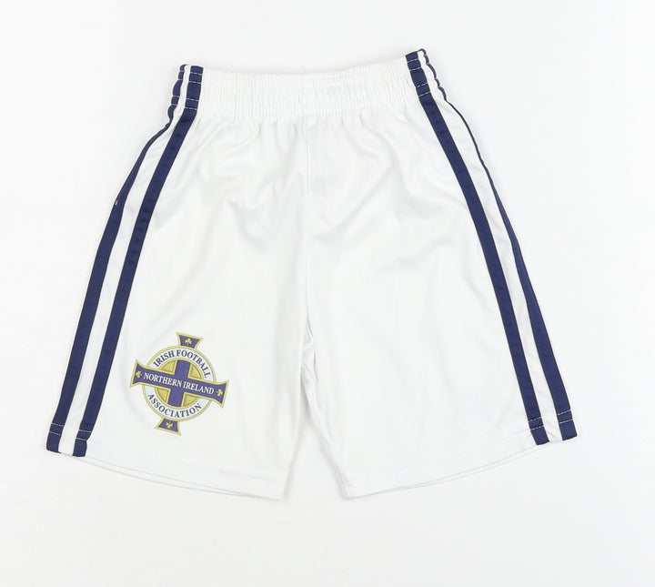 Adidas Boys White Football Shorts 2 Years Athletic