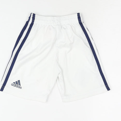 Adidas Boys White Football Shorts 2 Years Athletic