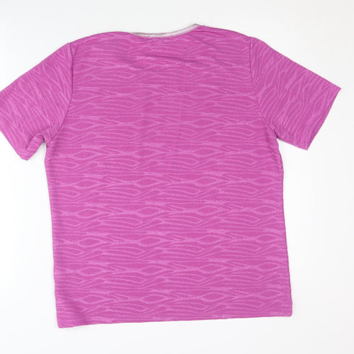 Honor Millburn Women's Pink Geometric Jersey T-Shirt M