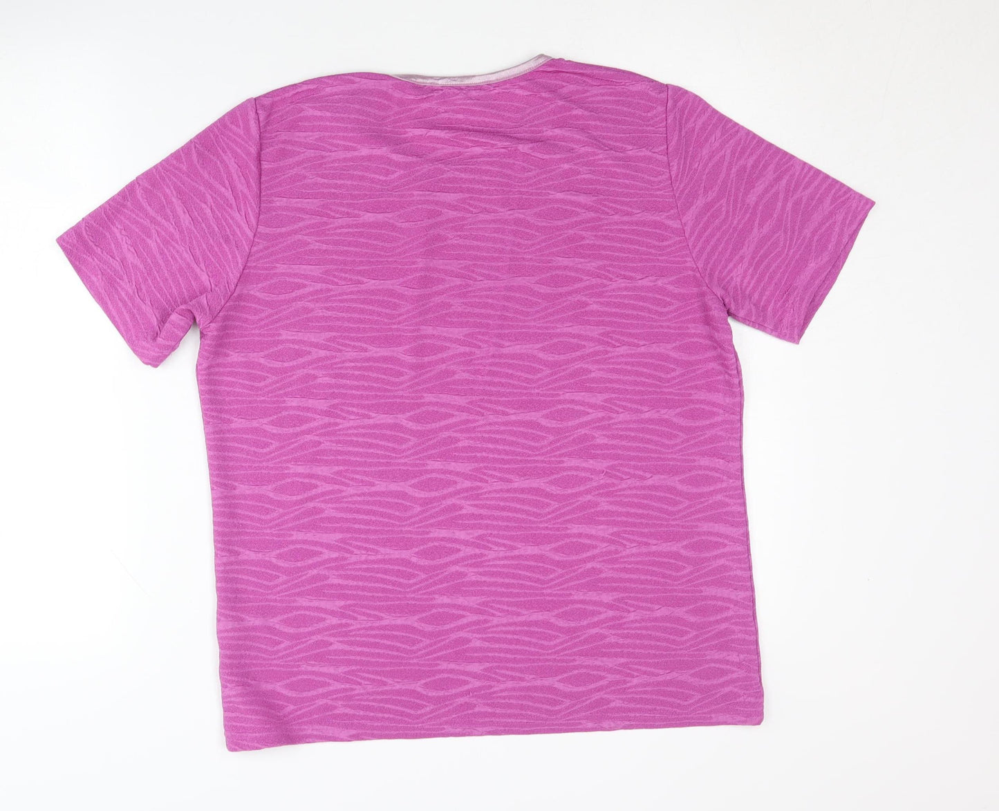 Honor Millburn Women's Pink Geometric Jersey T-Shirt M