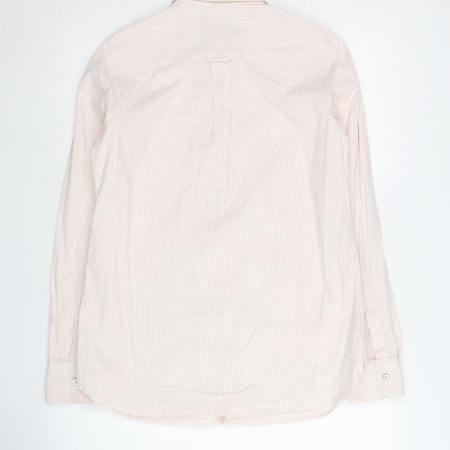 Fat Face Women’s Beige Striped Button-Up Shirt UK 8