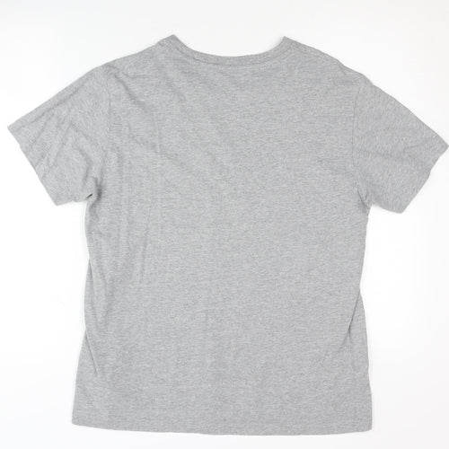 Calvin Klein Men's Grey Graphic Print T-Shirt L