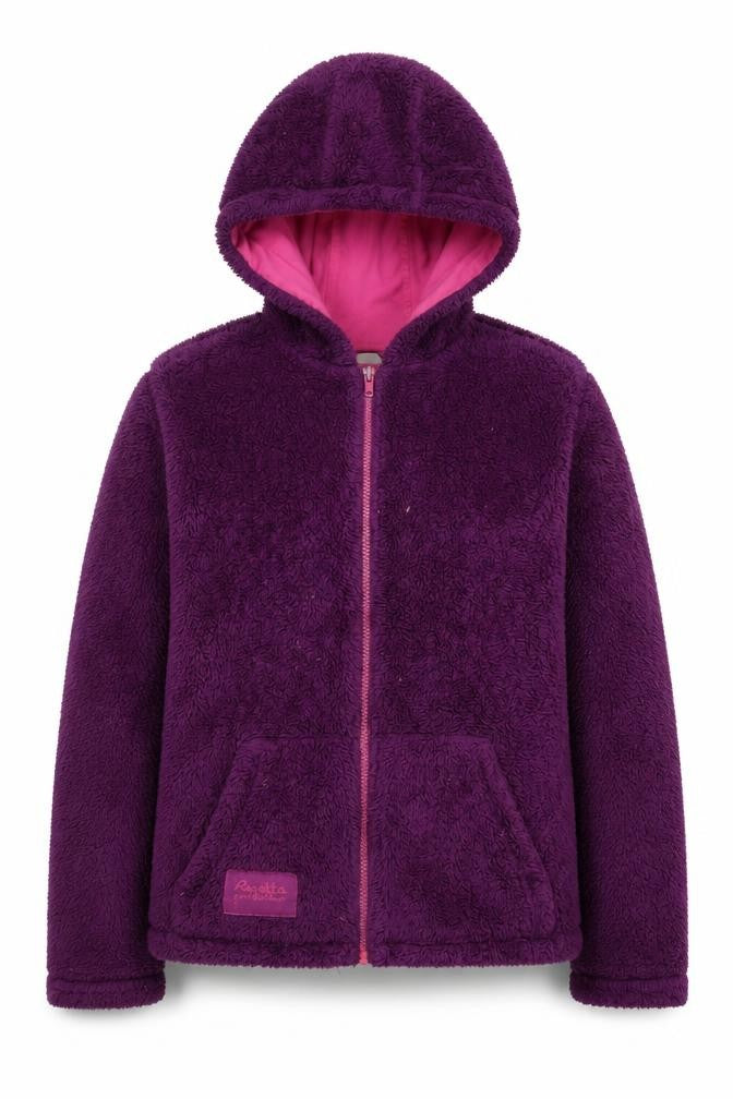 Regatta Teens Purple Hooded Zip Fleece Hoodie Size 12