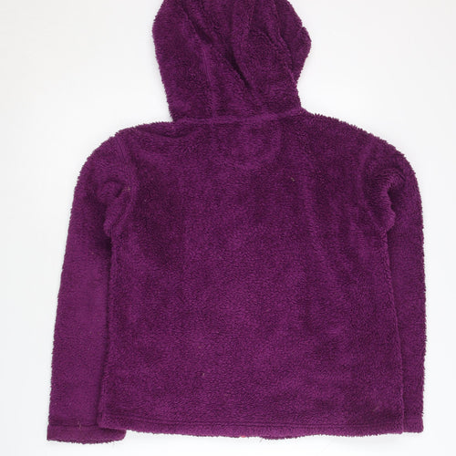 Regatta Teens Purple Hooded Zip Fleece Hoodie Size 12