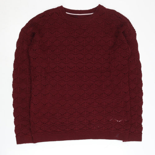 Kangol Women's Red Crew Neck Pullover Jumper M