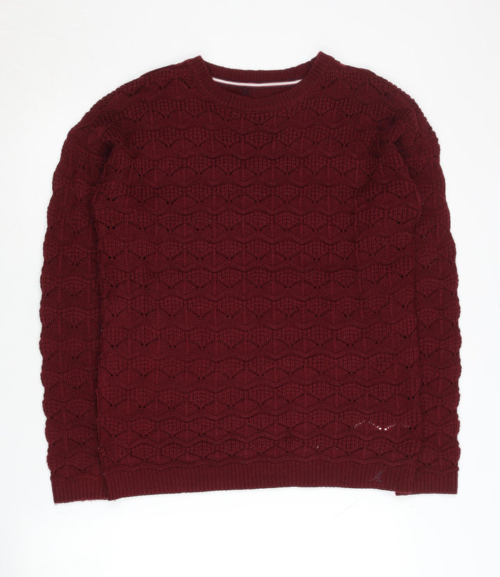 Kangol Women's Red Crew Neck Pullover Jumper M