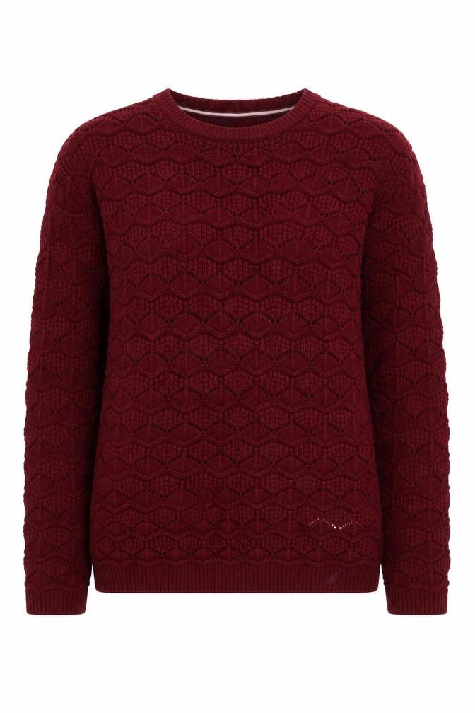 Front view of Kangol Women's Red Crew Neck jumper M