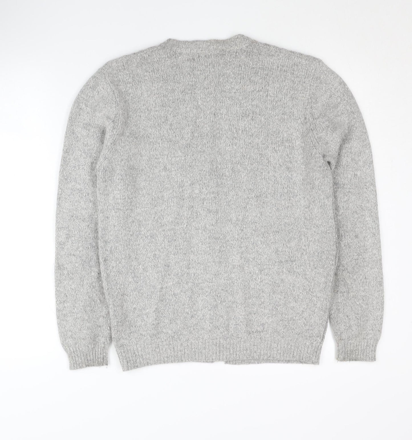 Honor Millburn Women's Grey Embroidered Cardigan S