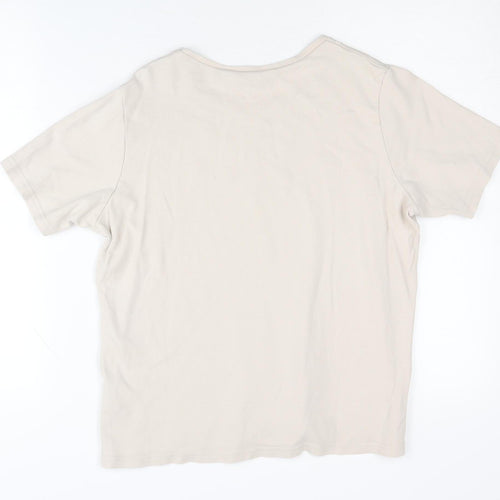 Honor Millburn Women's Beige Cotton T-Shirt M