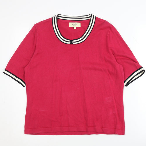 Viyella Women's Red Petite Pullover Jumper L