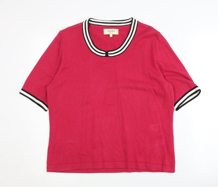 Viyella Women's Red Petite Pullover Jumper L