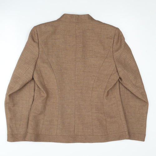 Jacques Vert Women's Brown Blazer Size 12, Polka Dot Lining