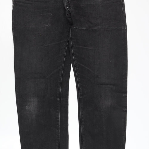 G-Star RAW Men's Black Straight Jeans, Size 32, Regular Fit