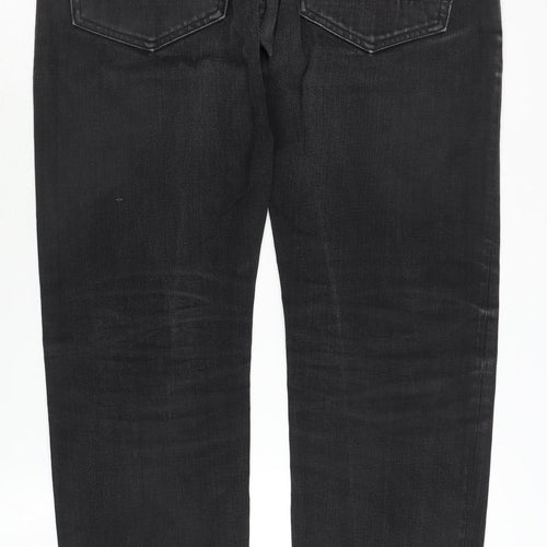G-Star RAW Men's Black Straight Jeans, Size 32, Regular Fit