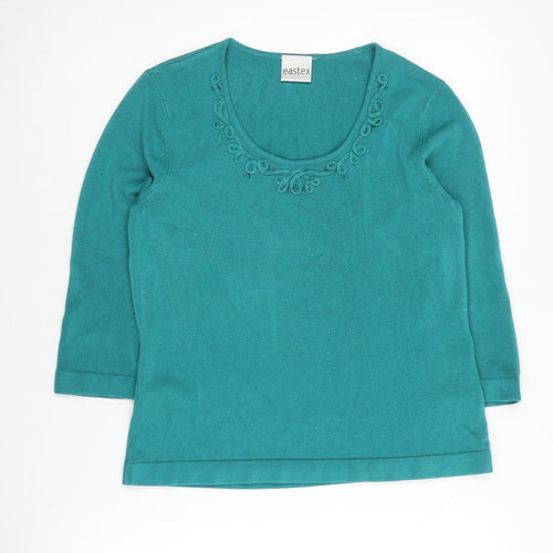Eastex Women's Green Pullover Jumper, Size 10