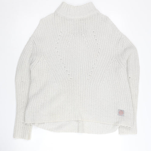 Superdry Women's Ivory High Neck Pullover Jumper XS