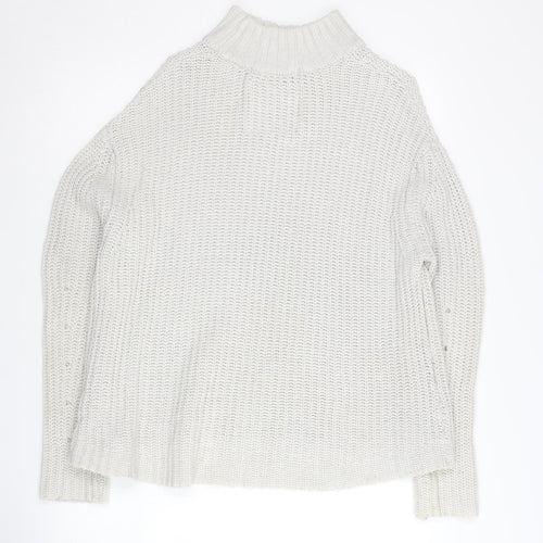 Superdry Women's Ivory High Neck Pullover Jumper XS