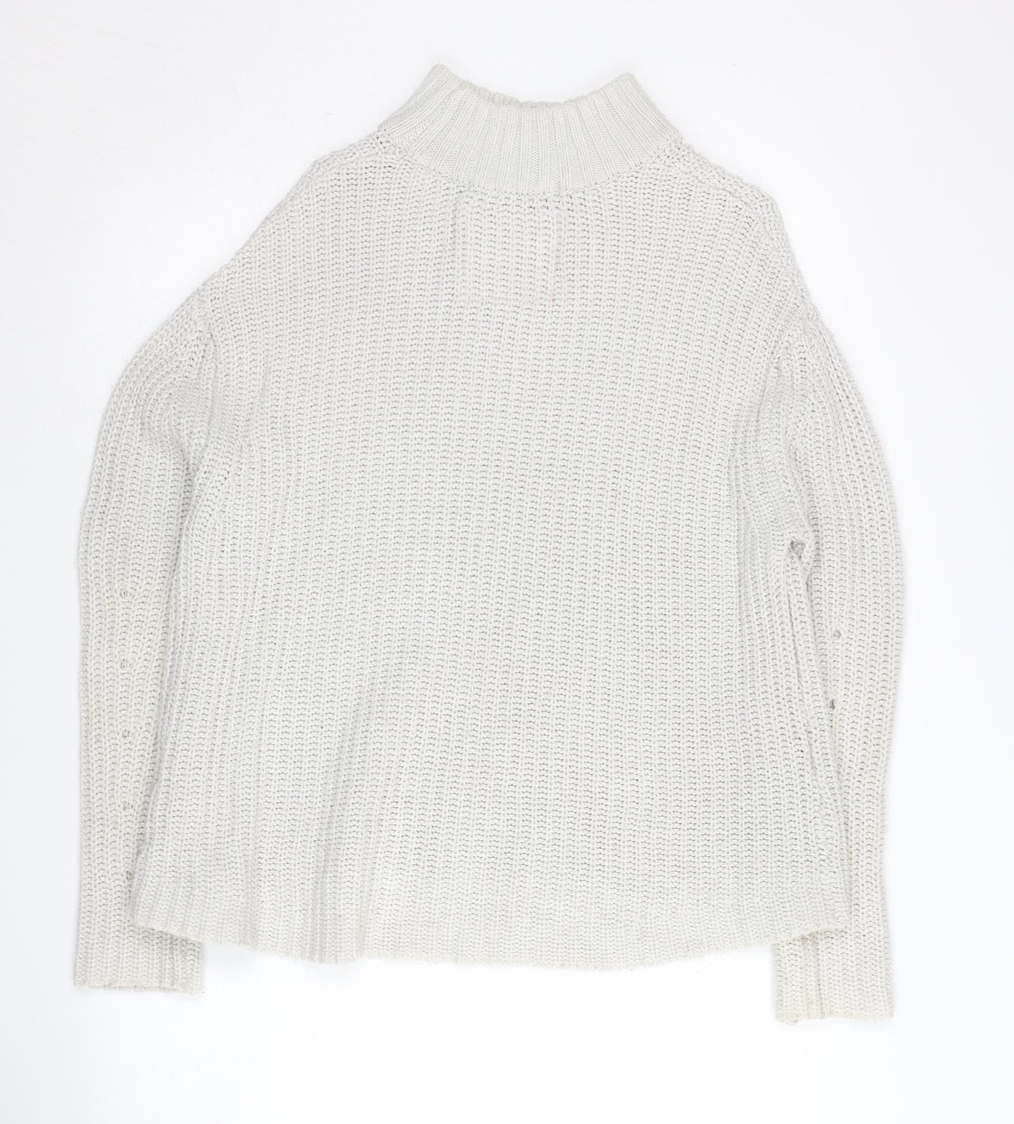 Superdry Women's Ivory High Neck Pullover Jumper XS