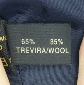 Jeff Banks Men's Blue Double-Breasted Blazer Size 40