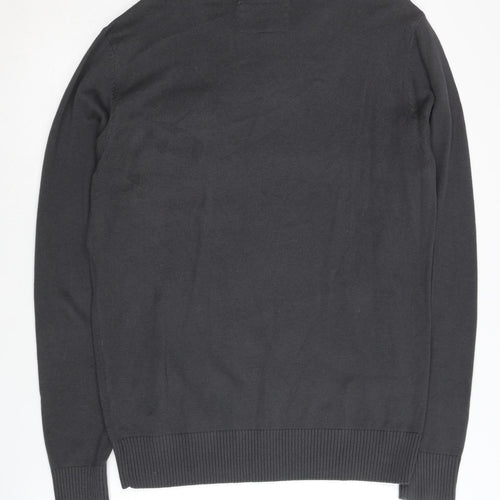VOI Jeans Co. Men's Black Pullover Jumper, M, Casual