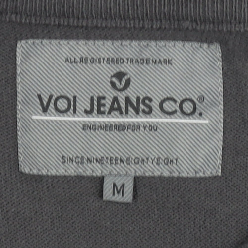 VOI Jeans Co. Men's Black Pullover Jumper, M, Casual