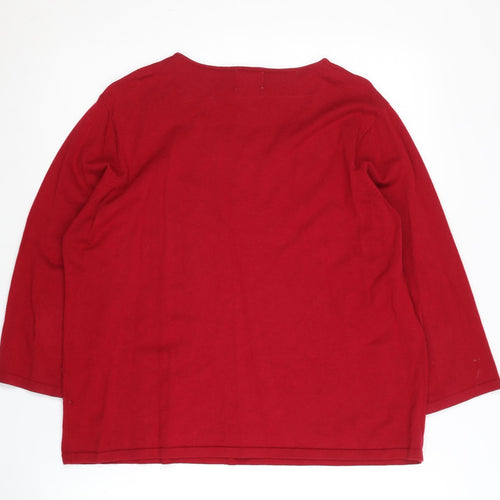 Eastex Women's Red Pullover Jumper Size 18