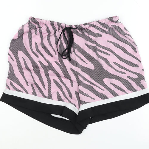 DKNY Women's Pink Animal Print Sleep Shorts XS