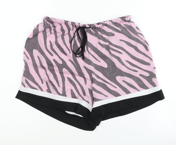 DKNY Women's Pink Animal Print Sleep Shorts XS