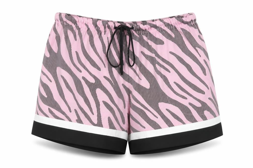 DKNY Women's Pink Animal Print Sleep Shorts XS