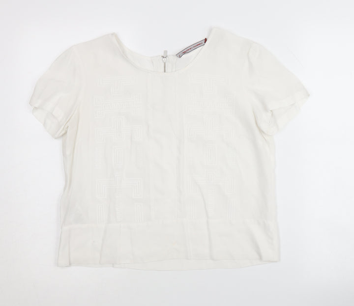 Comptoir des Cotonniers Women's White Blouse Size 10