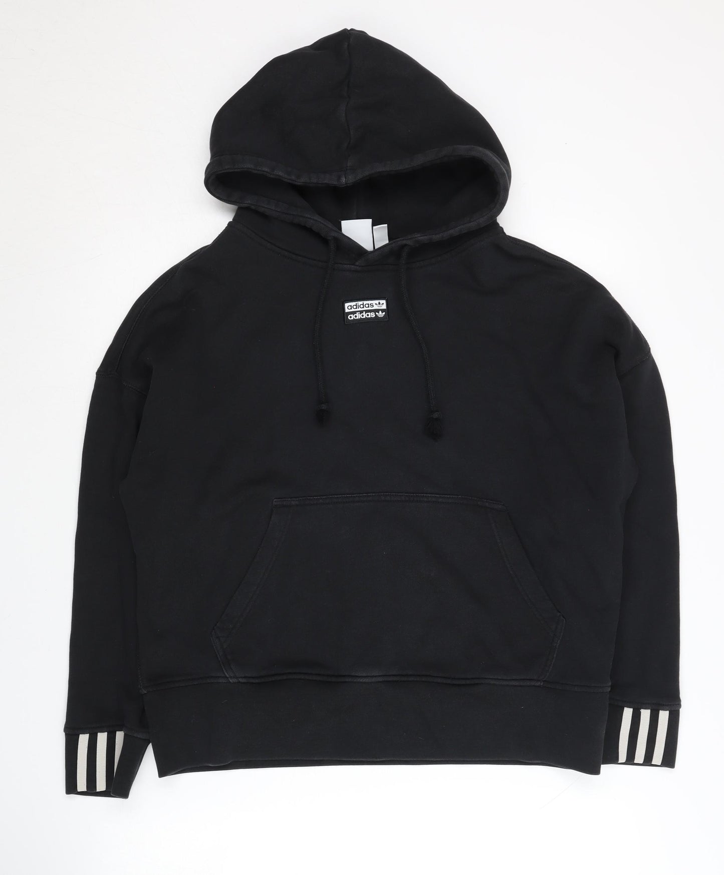 Adidas Women's Black Hoodie, Medium, Brand Logo