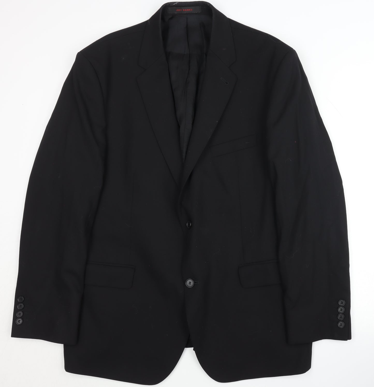 Jeff Banks Men's Black Travel Blazer 46S