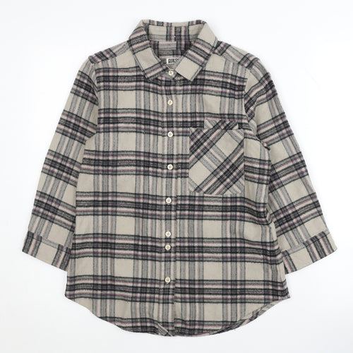 Quiksilver Unisex Multicoloured Plaid Button-Up Shirt M