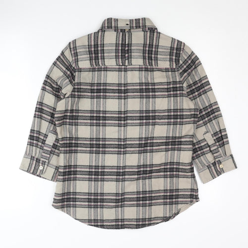 Quiksilver Unisex Multicoloured Plaid Button-Up Shirt M