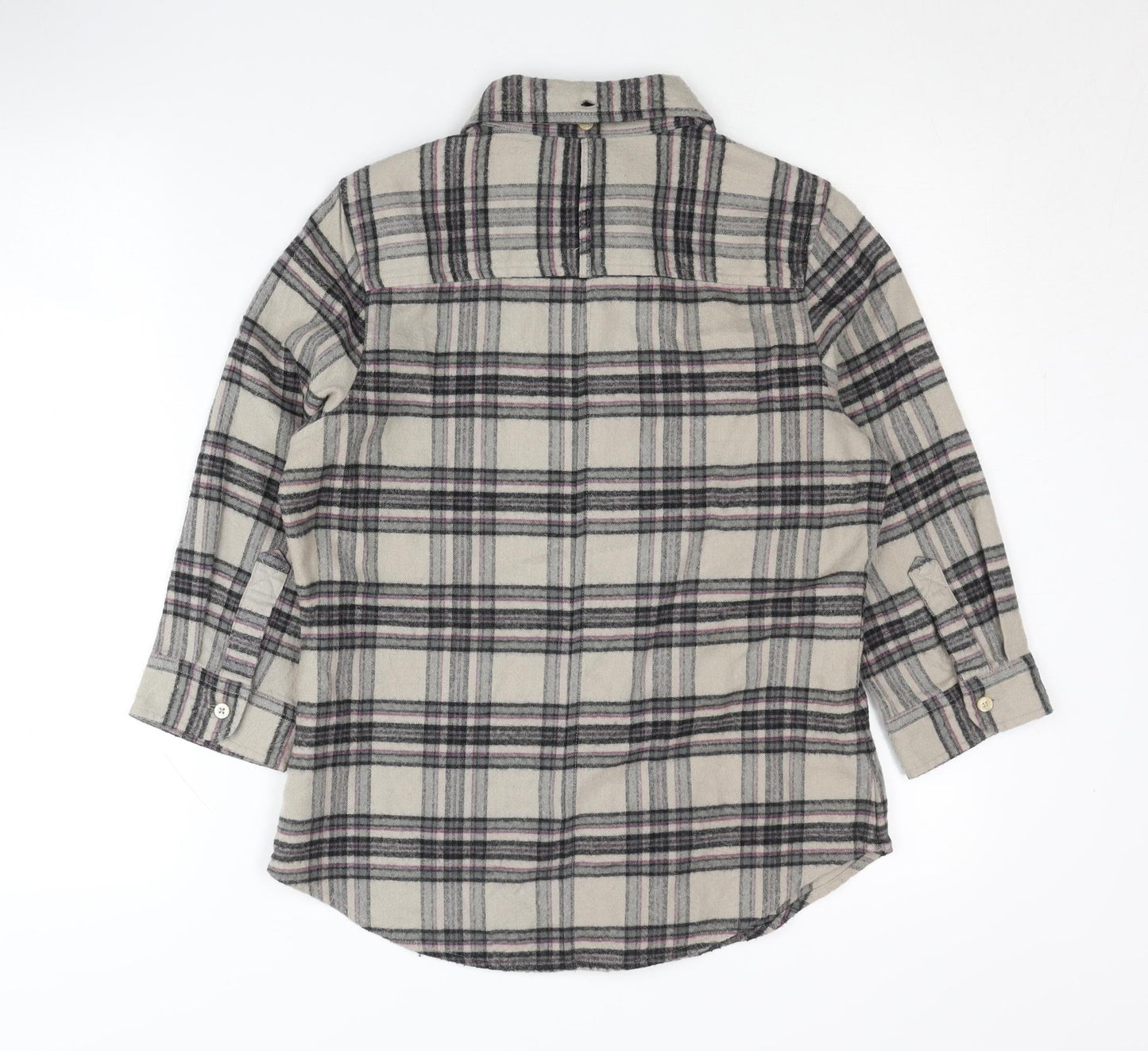Quiksilver Unisex Multicoloured Plaid Button-Up Shirt M