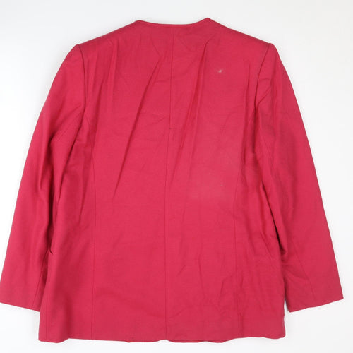 Eastex Red Wool Blazer Size 16 Women's Workwear