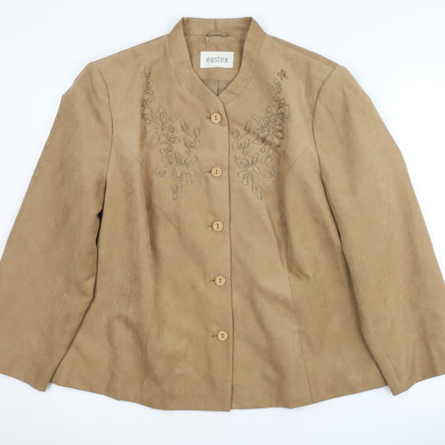 Eastex Women's Brown Blazer, Size 16, Polyester