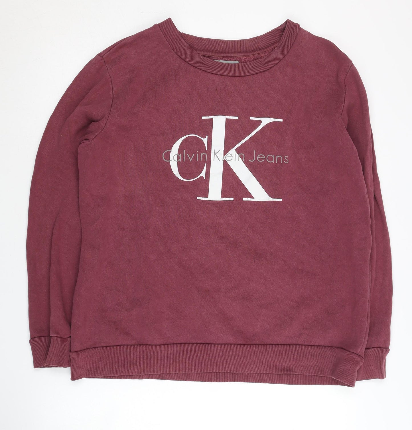 Calvin Klein Men's Red Medium Pullover Sweatshirt