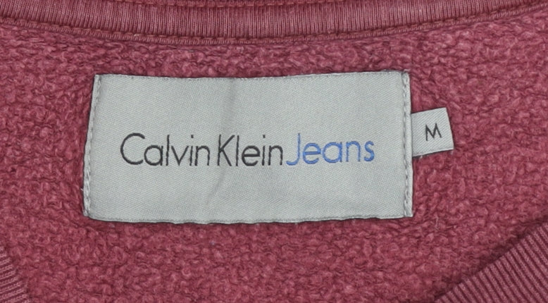 Calvin Klein Men's Red Medium Pullover Sweatshirt